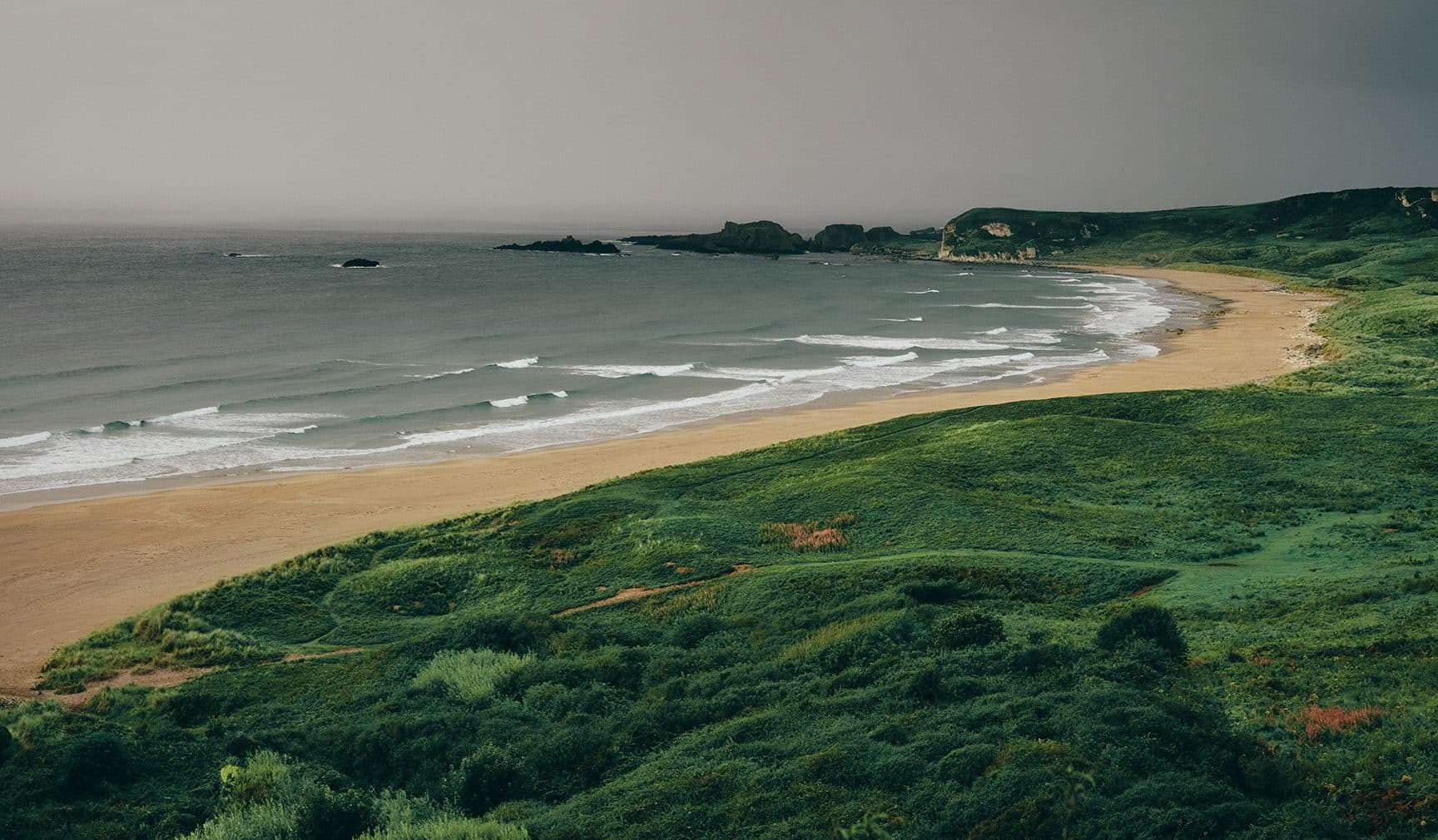 view of the coast in Portrush